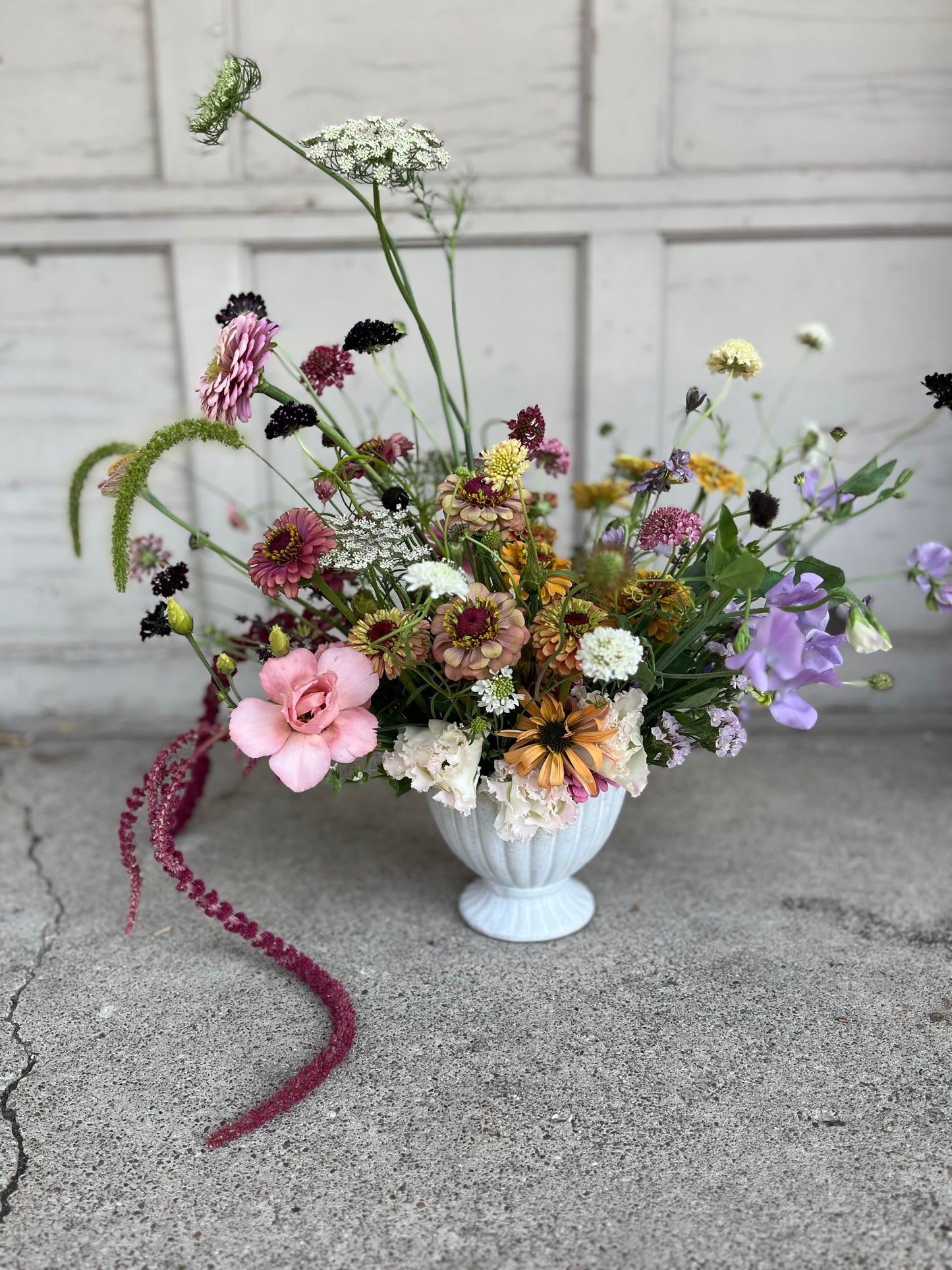 Custom Florals in Pottery Vase