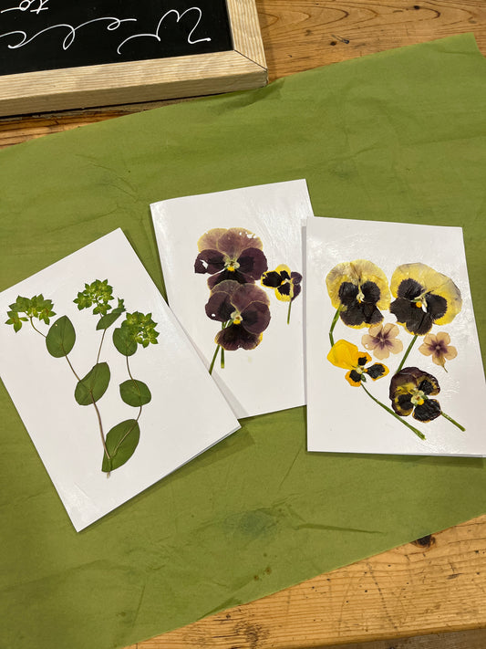 Pressed Floral Cards