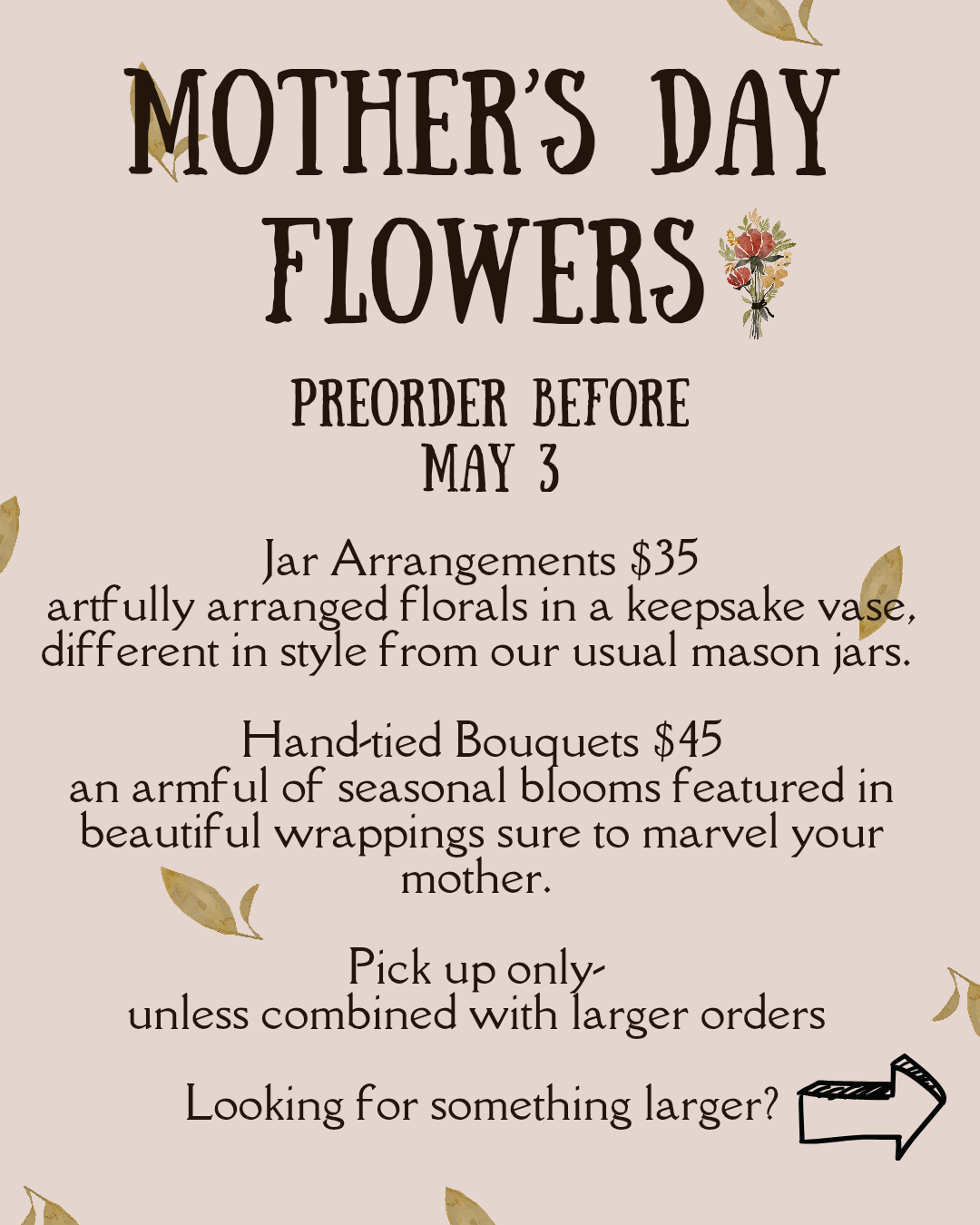 Mother’s Day Preorders